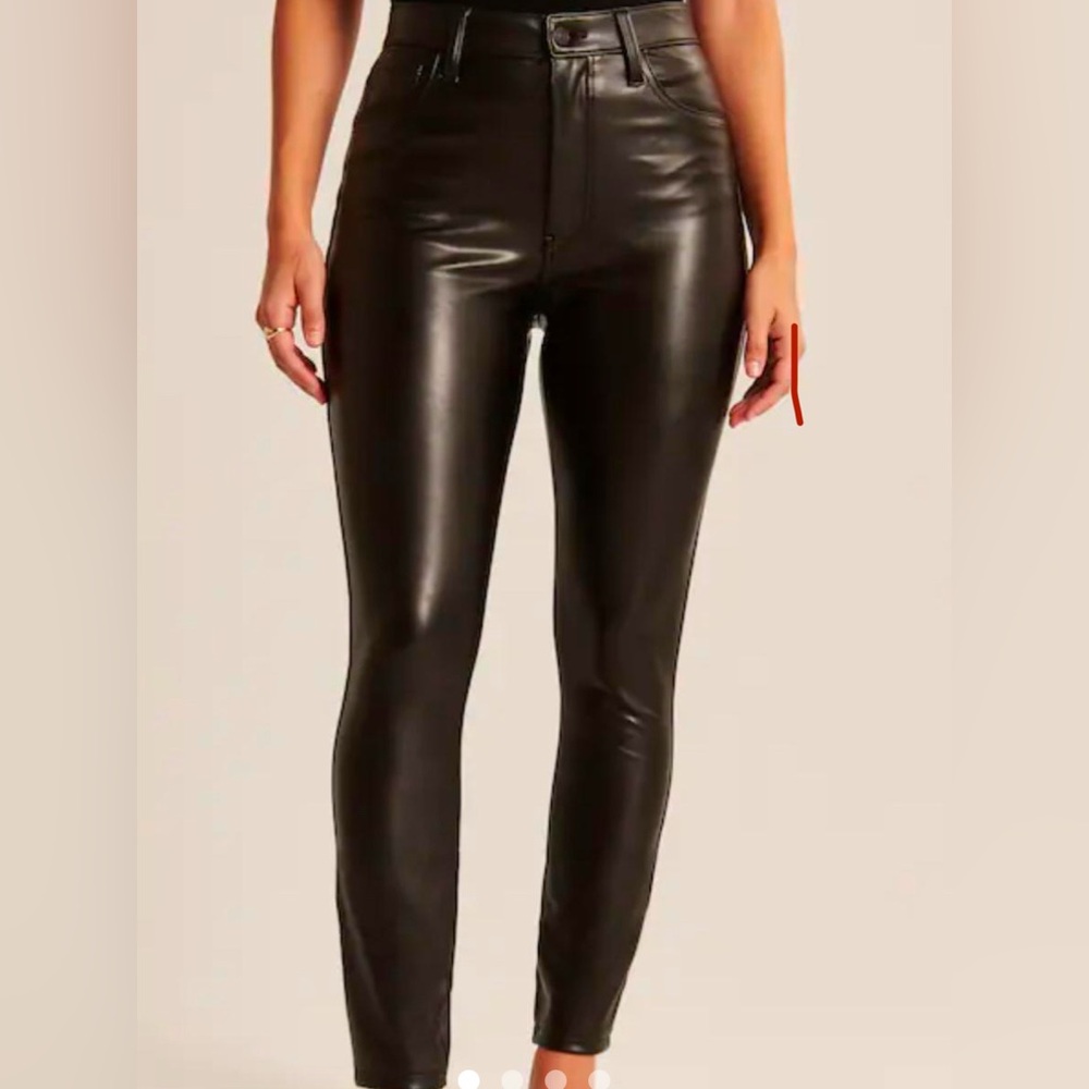 Abercrombie Vegan Leather Skinny Pants